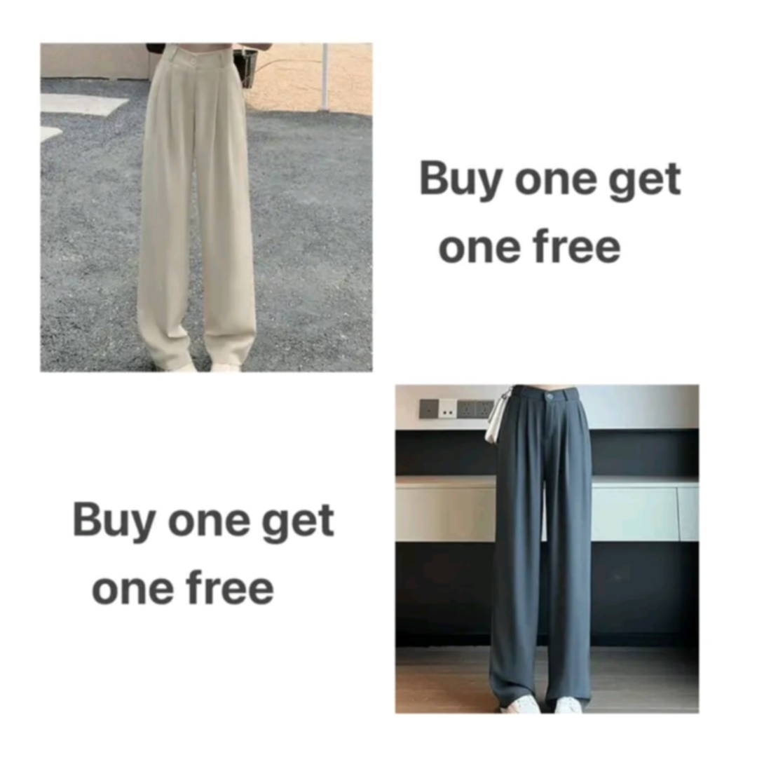HIGHWAIST KOREAN SLACKS BUY 1 TAKE 1 FREE