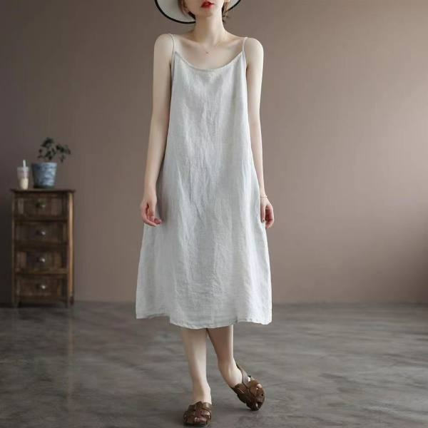 ALEXA COTTON LINEN DRESS (BUY2TAKE1FREE)