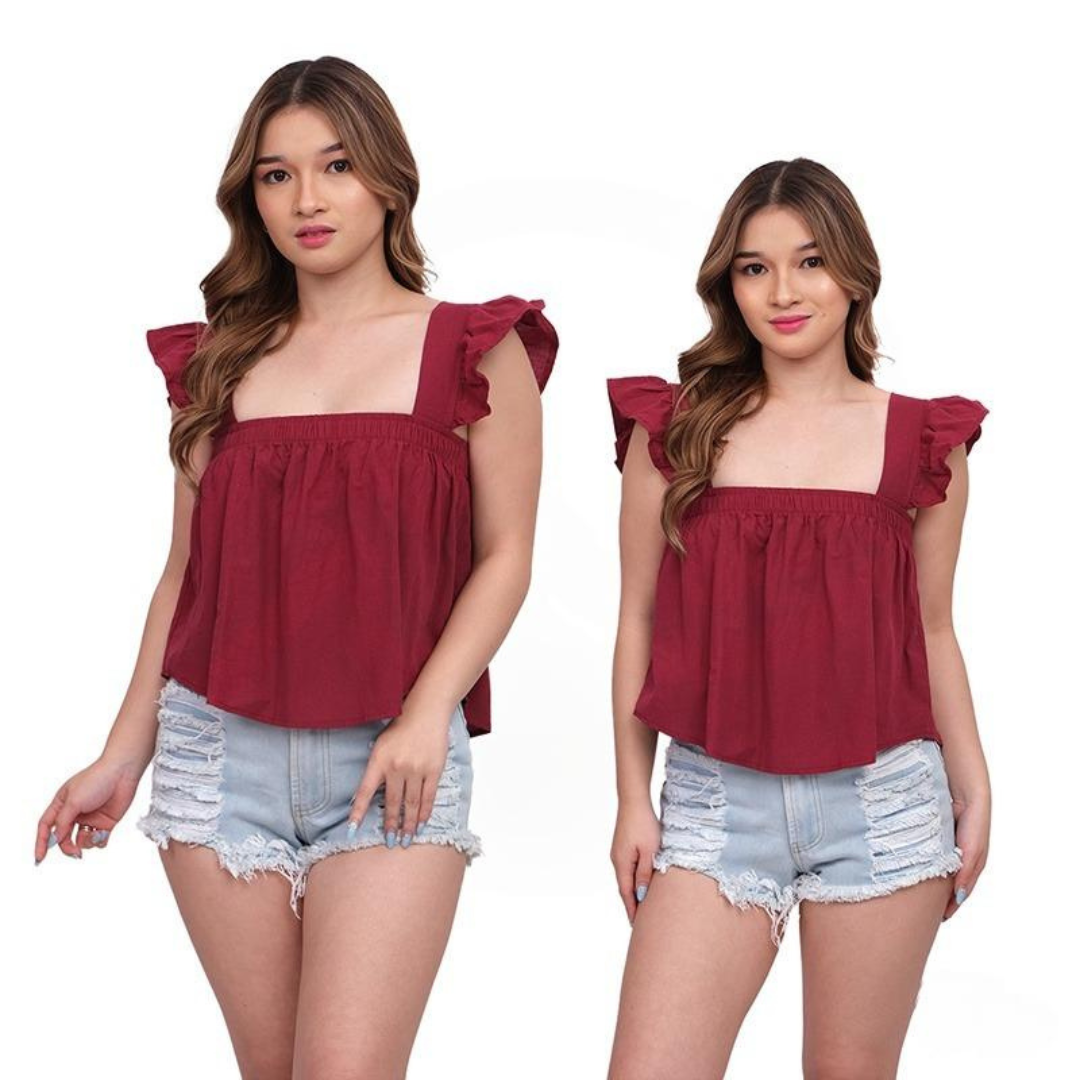 ABBY RUFFLE SLEEVES (BUY 2 TAKE 1)
