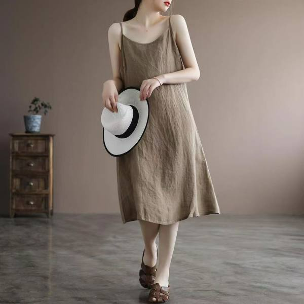 ALEXA COTTON LINEN DRESS (BUY2TAKE1FREE)