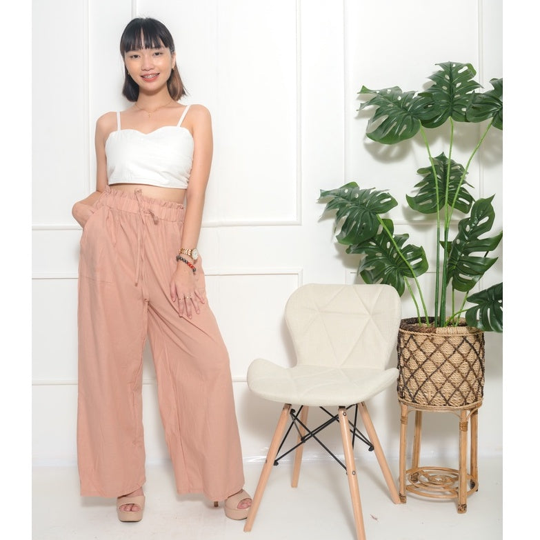 Wide Leg Linen Pants (Buy1Take1FREE)