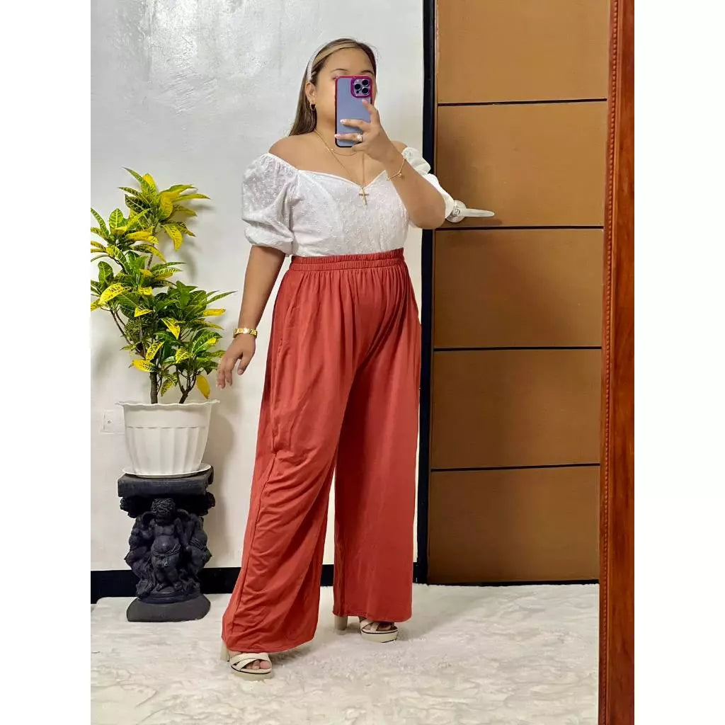 ALEXA HIGHWAIST CHALIS PLAIN PANTS (BUY 2 TAKE 1)