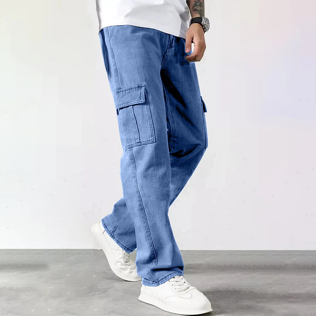 baggy straight Denim cargo pants (Buy 1 Take 1 Free)