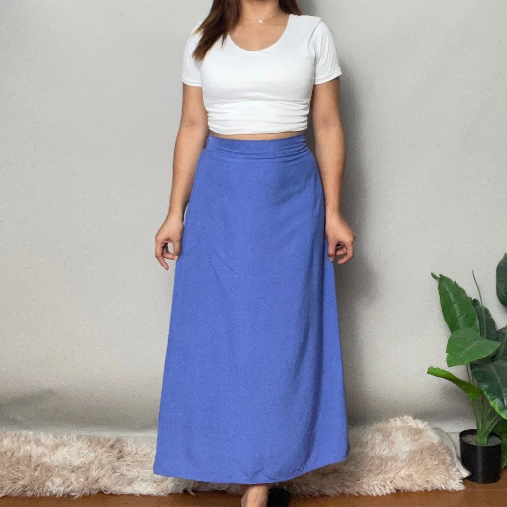Alicia Cotton Linen Long Skirt (Buy1Take1FREE)
