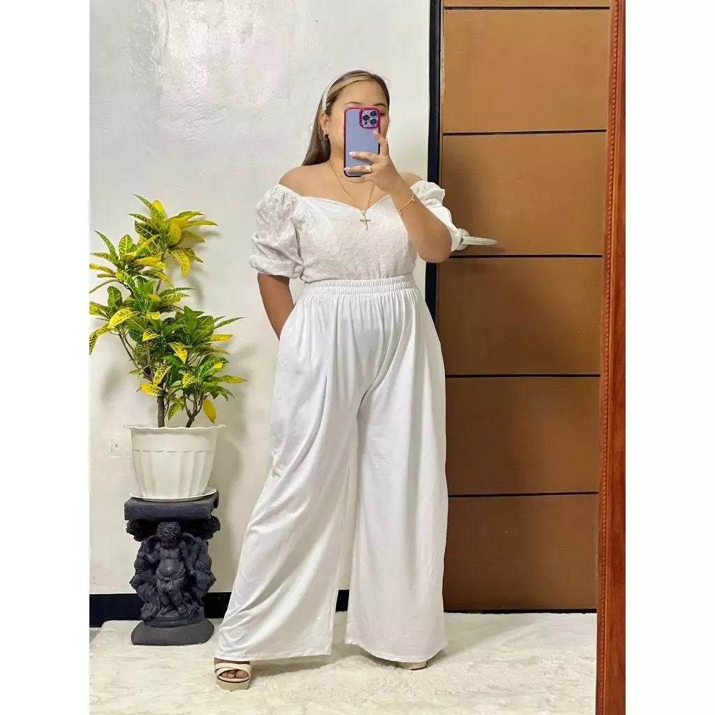 ALEXA HIGHWAIST CHALIS PLAIN PANTS (BUY 2 TAKE 1)