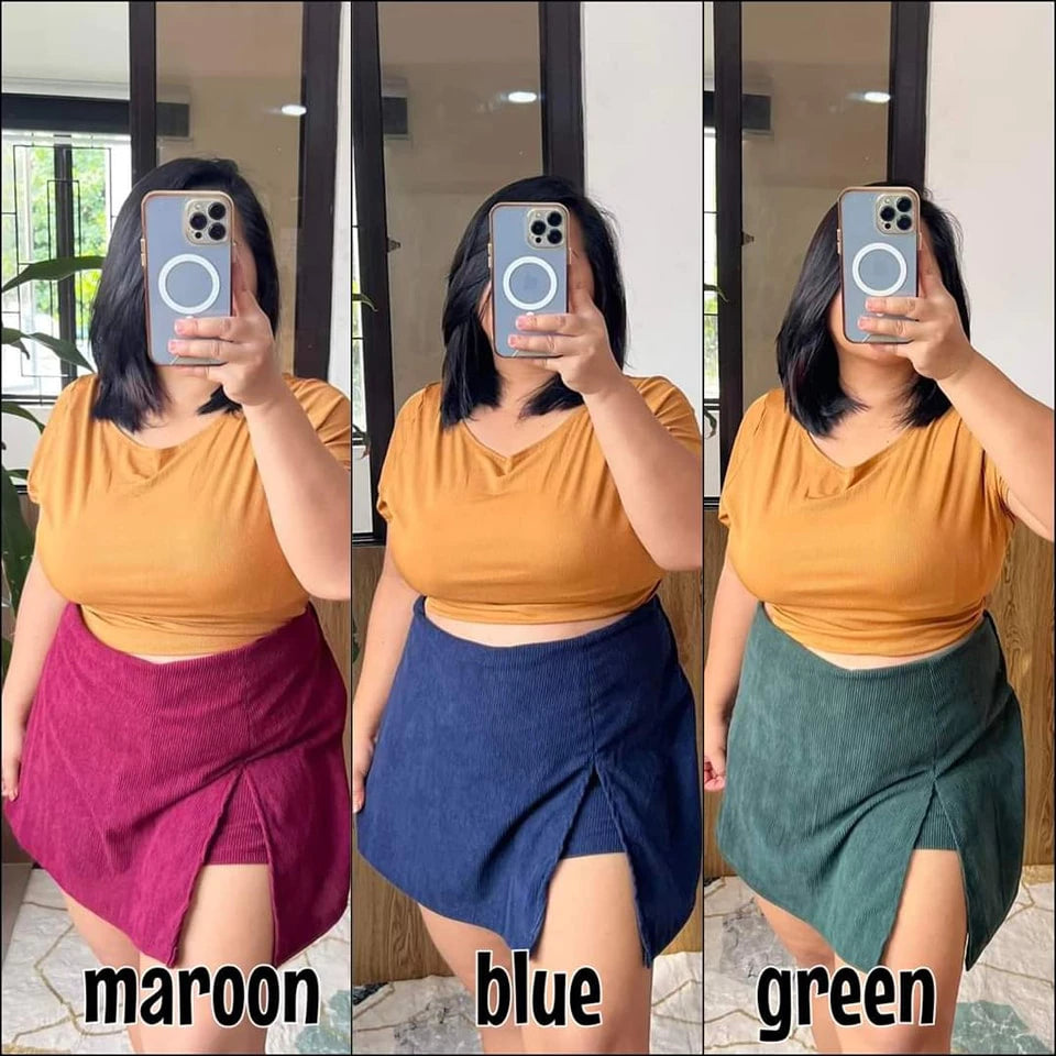 GEORGINA STRETCHABLE CORDUROY SKORT BUY 2 TAKE 1 FREE