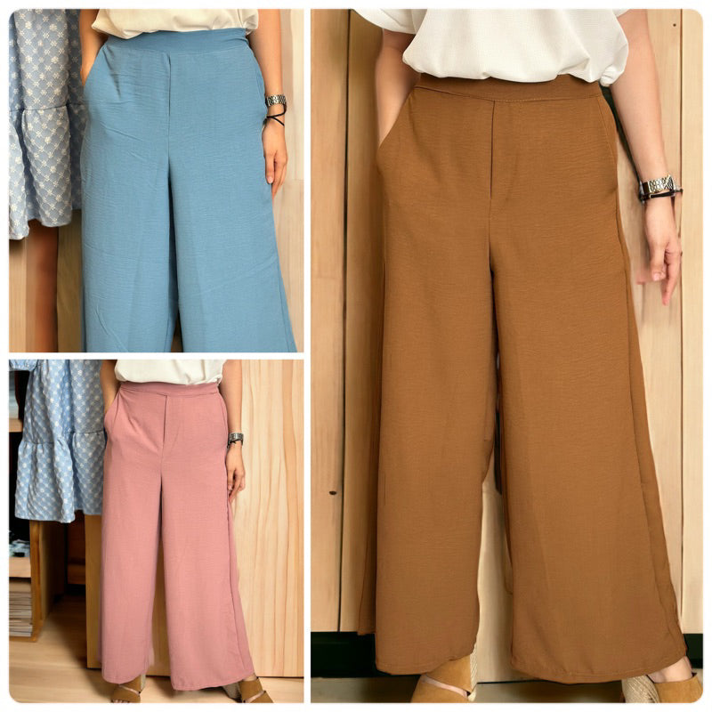 High Waist Wide Leg Pants (Buy1Take1FREE)