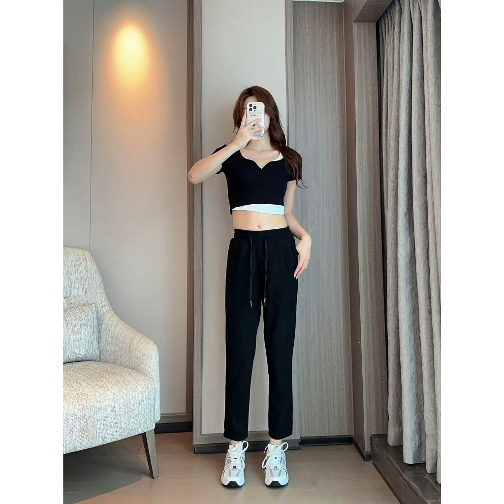Corduroy Drawstring Highwaist Pants (Buy2Take1FREE)