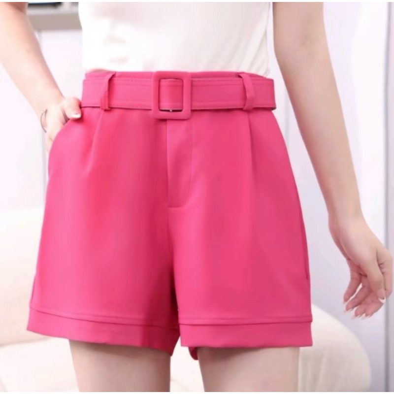 KOREAN FASHION BELTED SHORTS (Buy2Take1FREE)