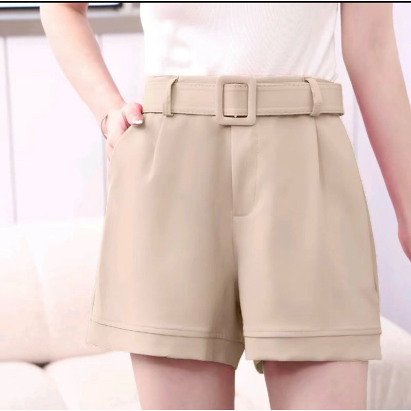 KOREAN FASHION BELTED SHORTS (Buy2Take1FREE)