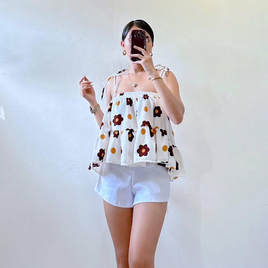 SUMMER FLORAL TOPS STRAPS (BUY 2 TAKE 1)