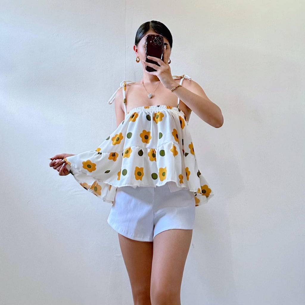 SUMMER FLORAL TOPS STRAPS (BUY 2 TAKE 1)