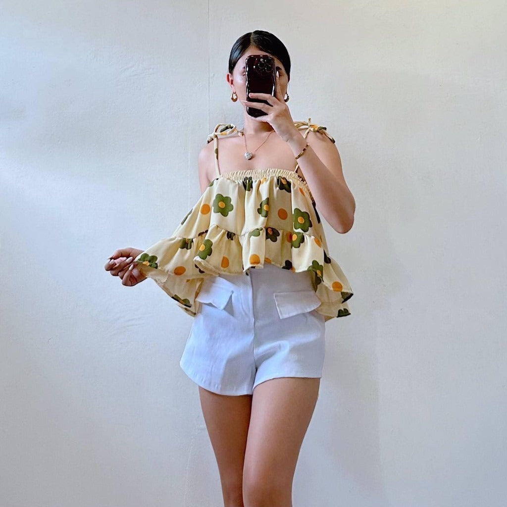 SUMMER FLORAL TOPS STRAPS (BUY 2 TAKE 1)