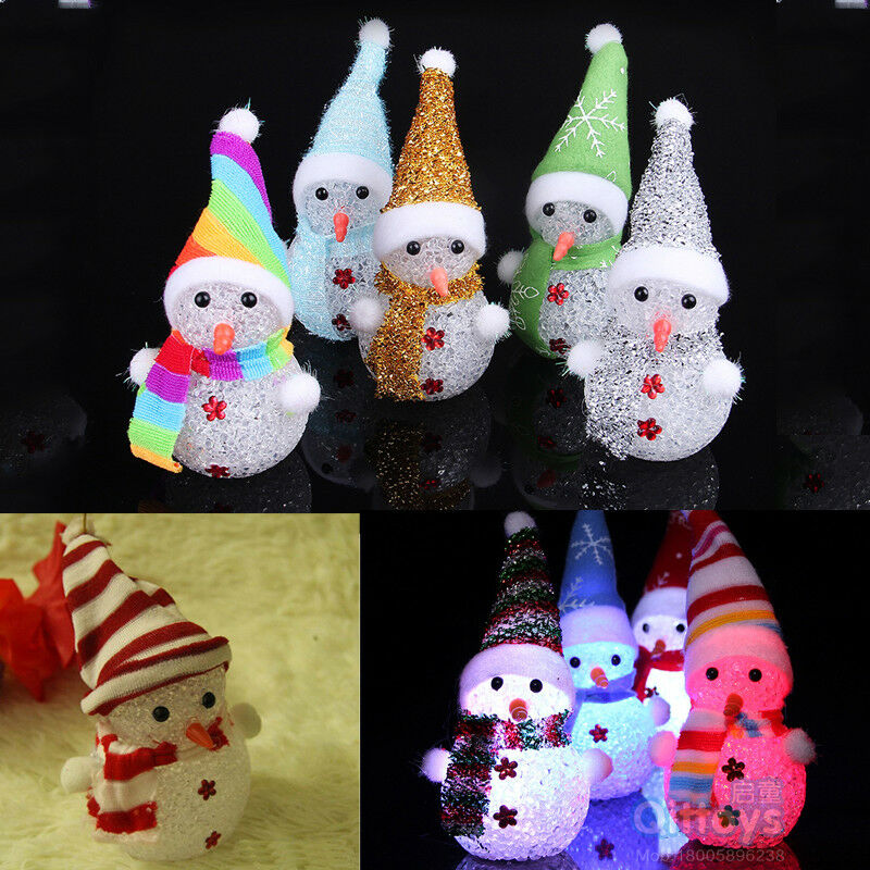 Buy2Take2 LED Colorful Lamp Snowman Christmas Decoration