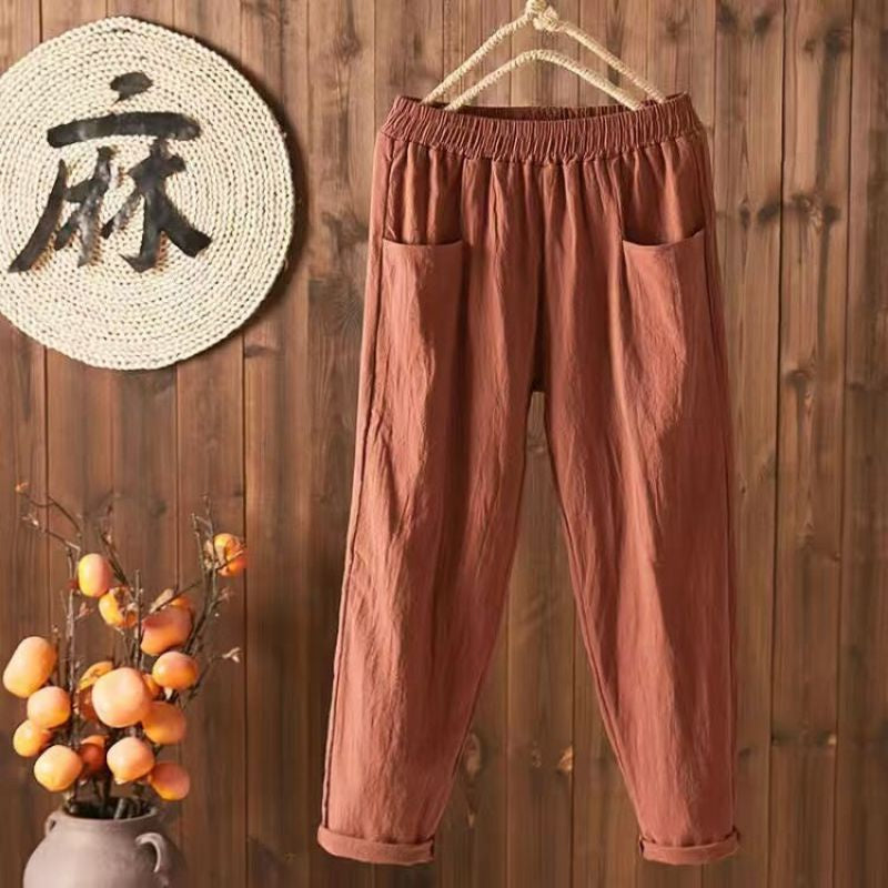 Buy1Take1 2023 New Korean Cotton Linen Trouser
