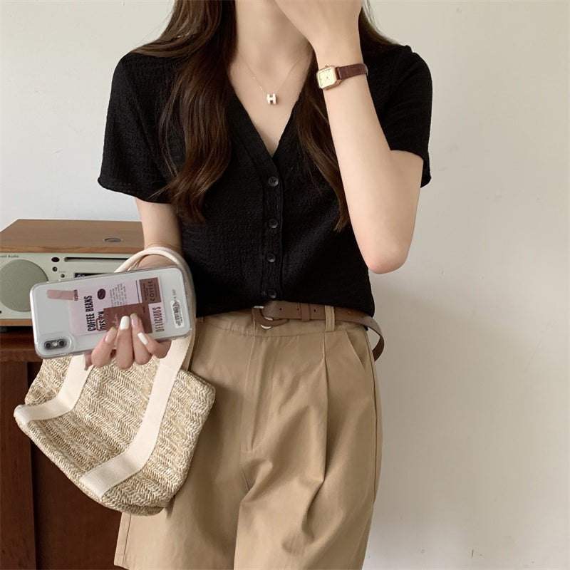 Buy1take1 Korean Knitted Tshirt Top