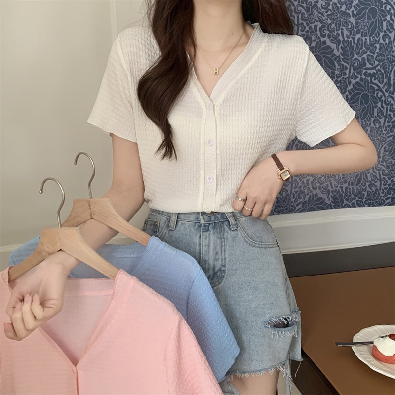 Buy1take1 Korean Knitted Tshirt Top