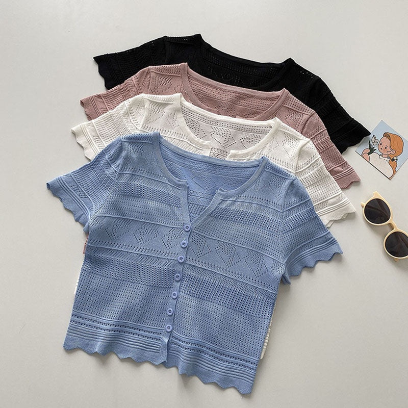 Buy1take1 Korean Knitted Tshirt Top