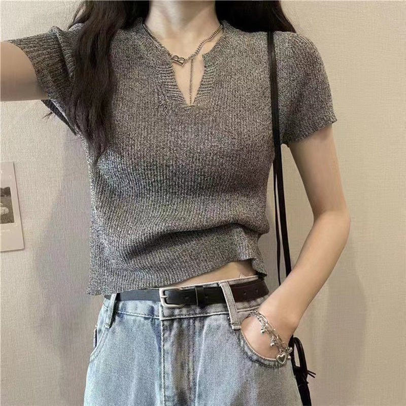 Buy1take1 Korean Knitted Tshirt Top