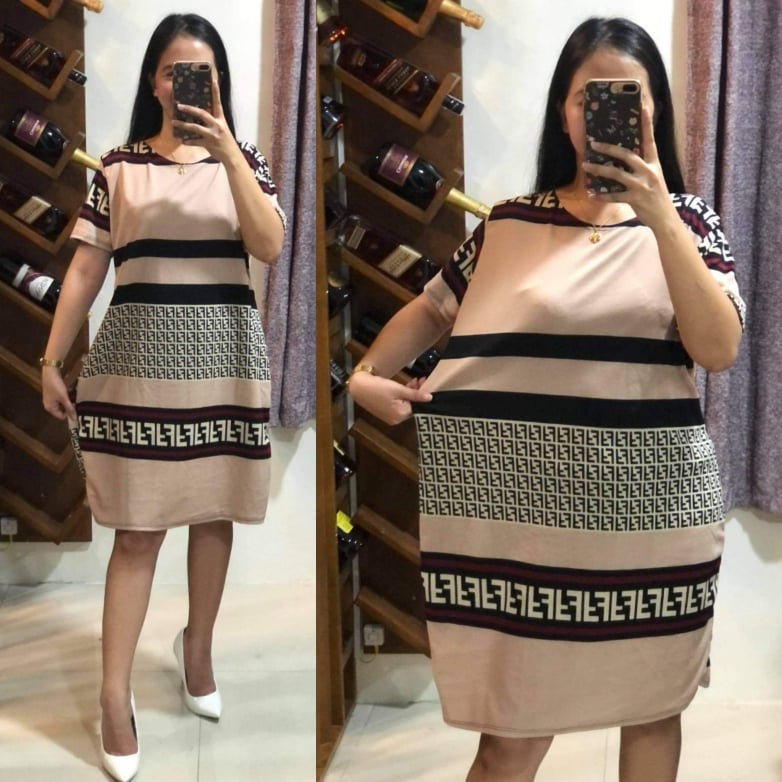 Buy1Take1 Short Sleeves Crepe Dress