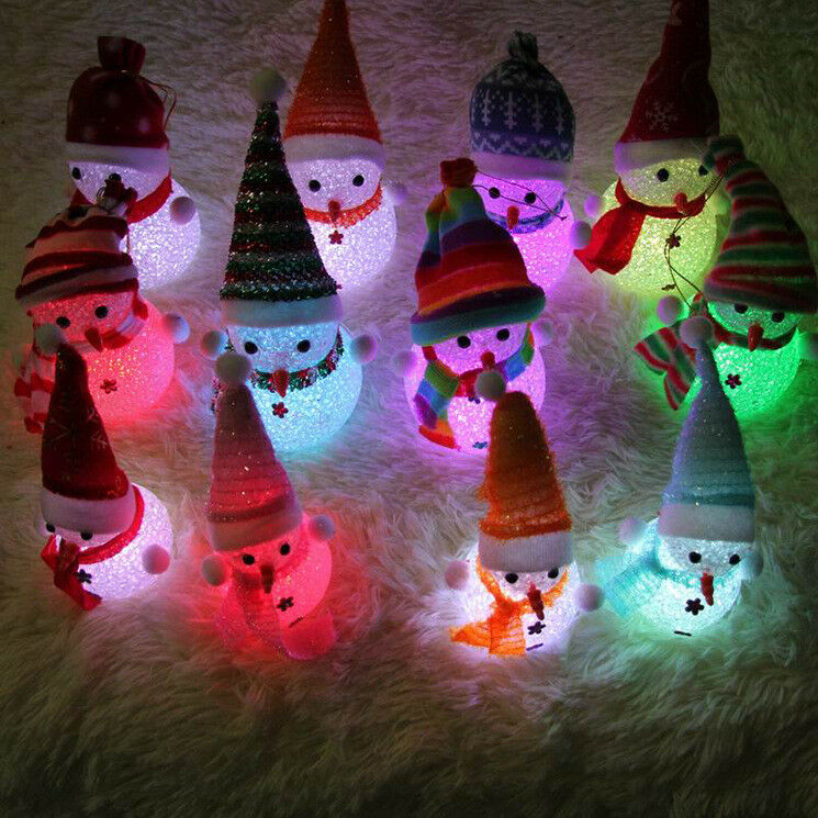 Buy2Take2 LED Colorful Lamp Snowman Christmas Decoration