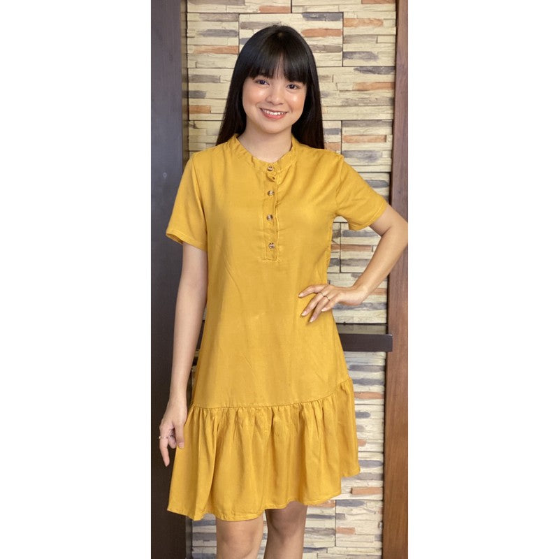 Buy1Take1 Trendy Chinese Collar Dress