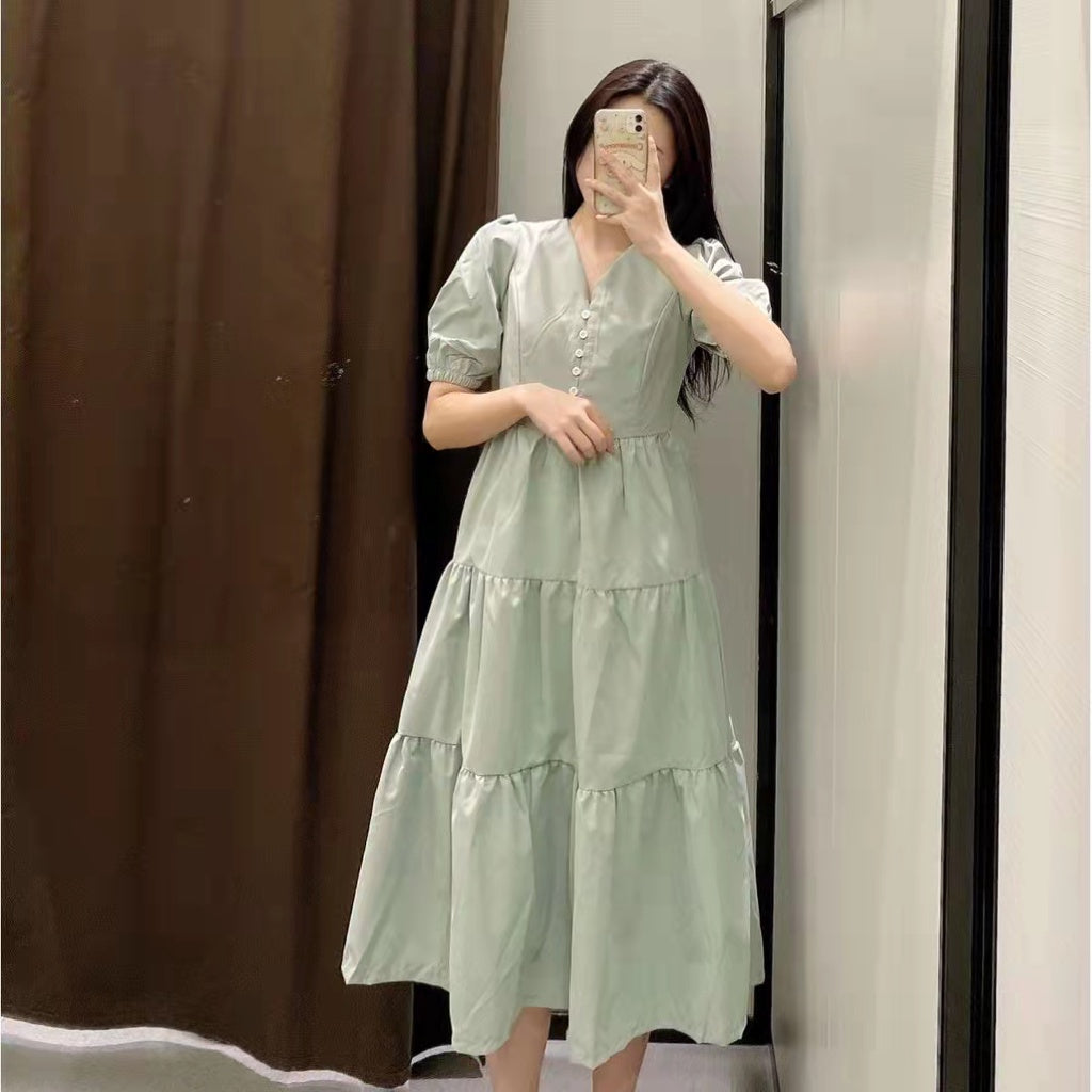 Buy1Take1 Korean Baby Doll Botton Dress
