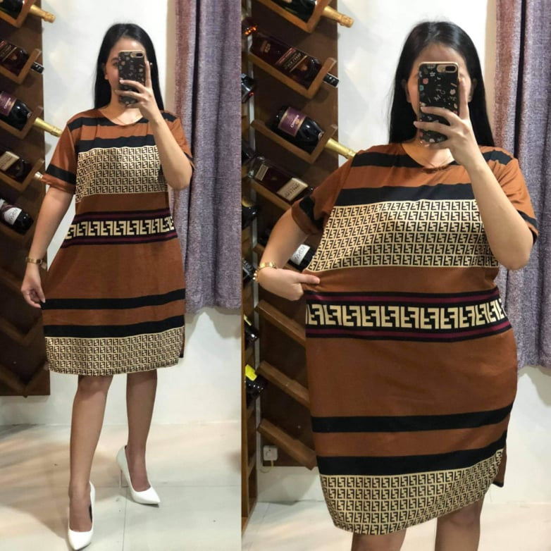 Buy1Take1 Short Sleeves Crepe Dress
