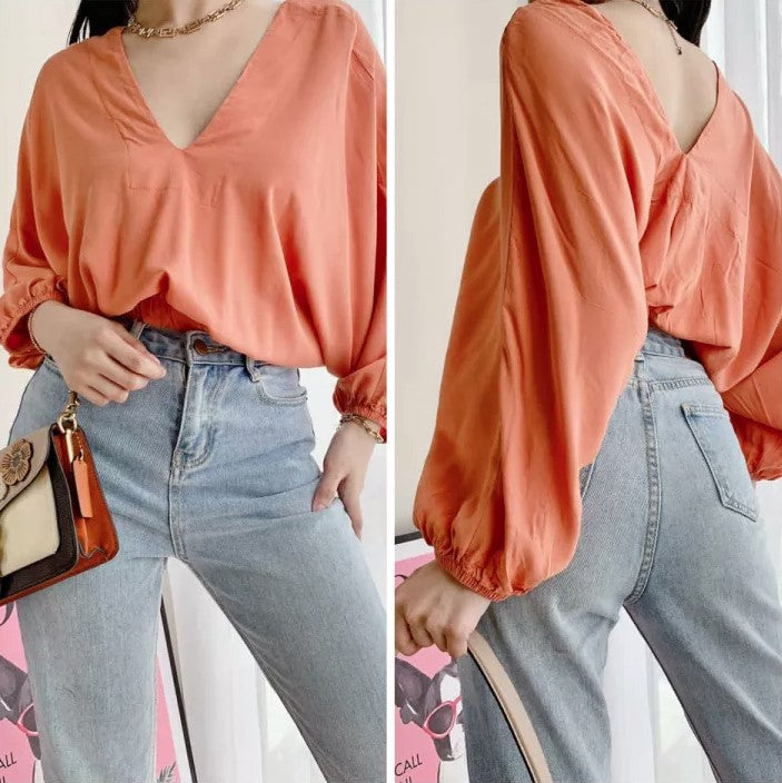 Buy1Take1 Korean Top Plain Blouse