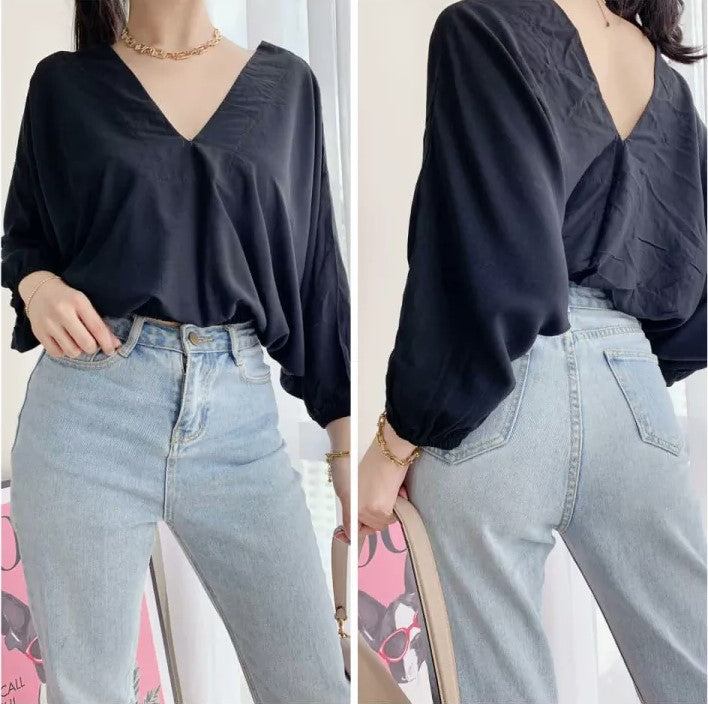 Buy1Take1 Korean Top Plain Blouse