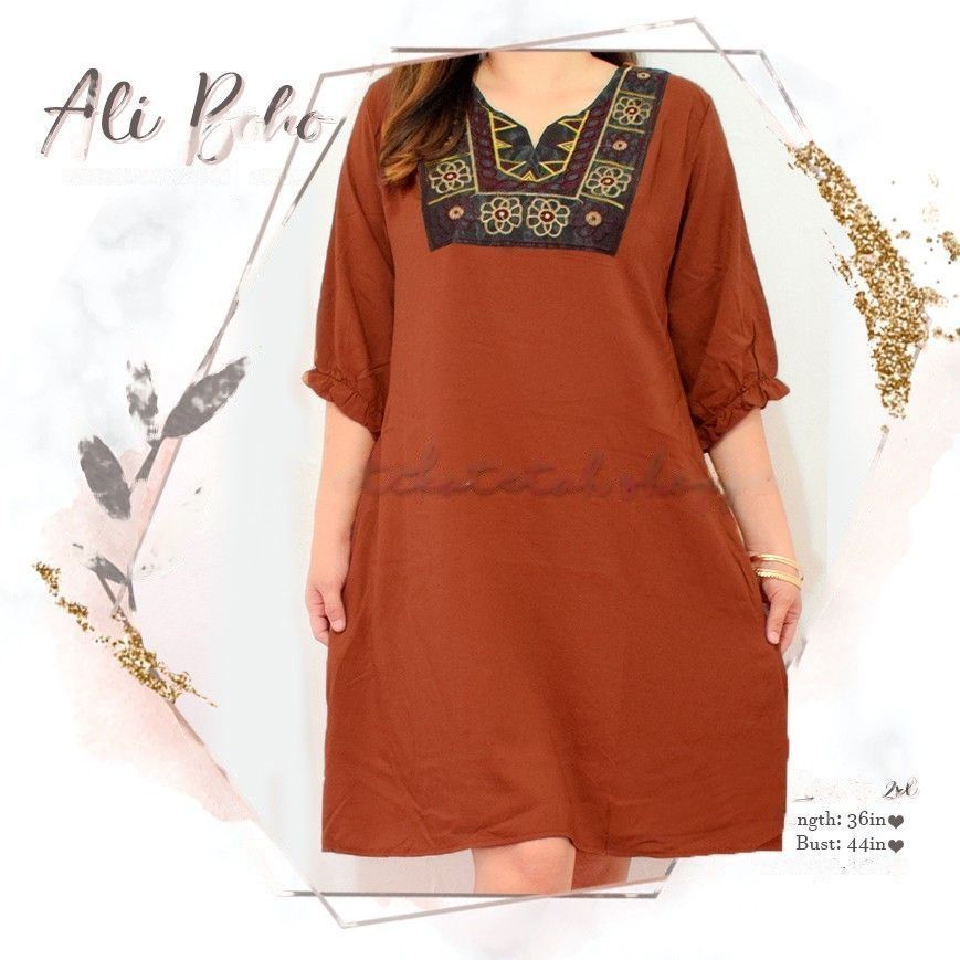 Buy1Take1 Boho Challis Loose Dress