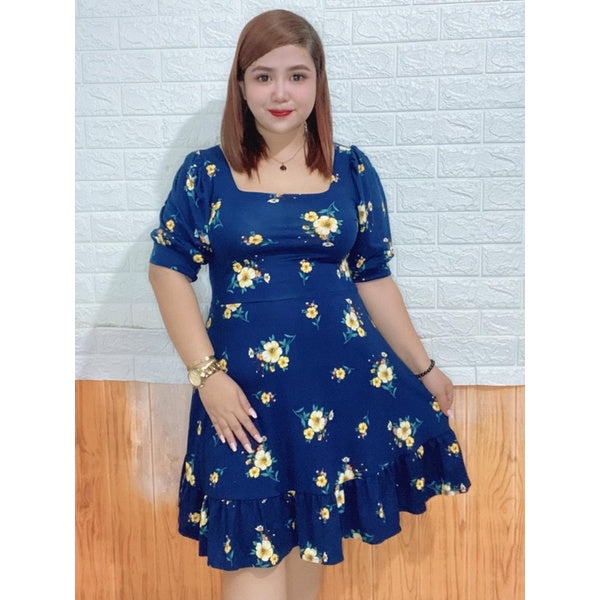 Buy1Take1 Plus Size Puff Sleeve Dress