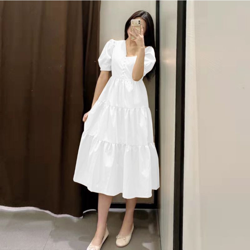 Buy1Take1 Korean Baby Doll Botton Dress