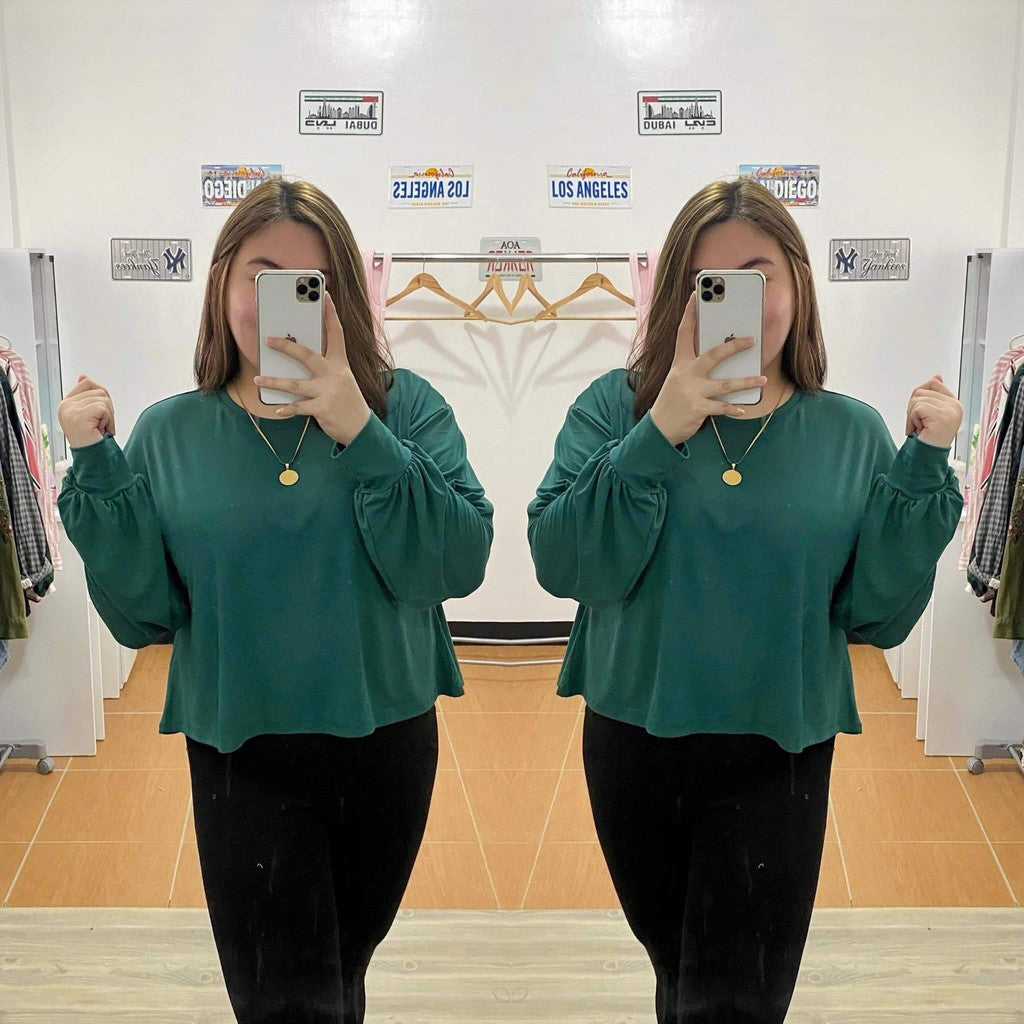 Buy1Take1 Brooklyn Longsleeve Semi Cropped Top