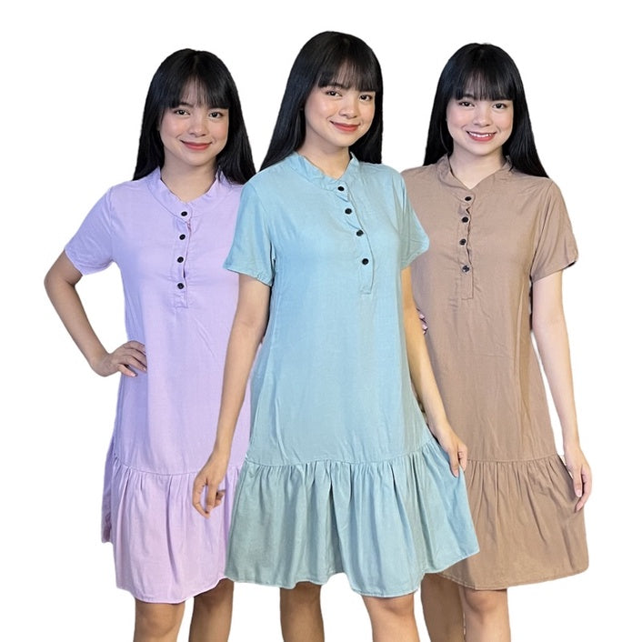 Buy1Take1 Trendy Chinese Collar Dress