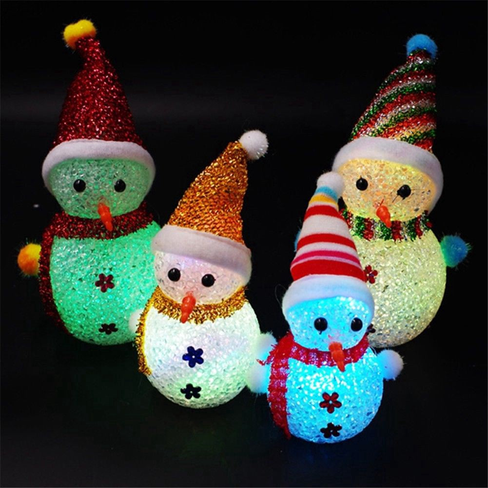 Buy2Take2 LED Colorful Lamp Snowman Christmas Decoration