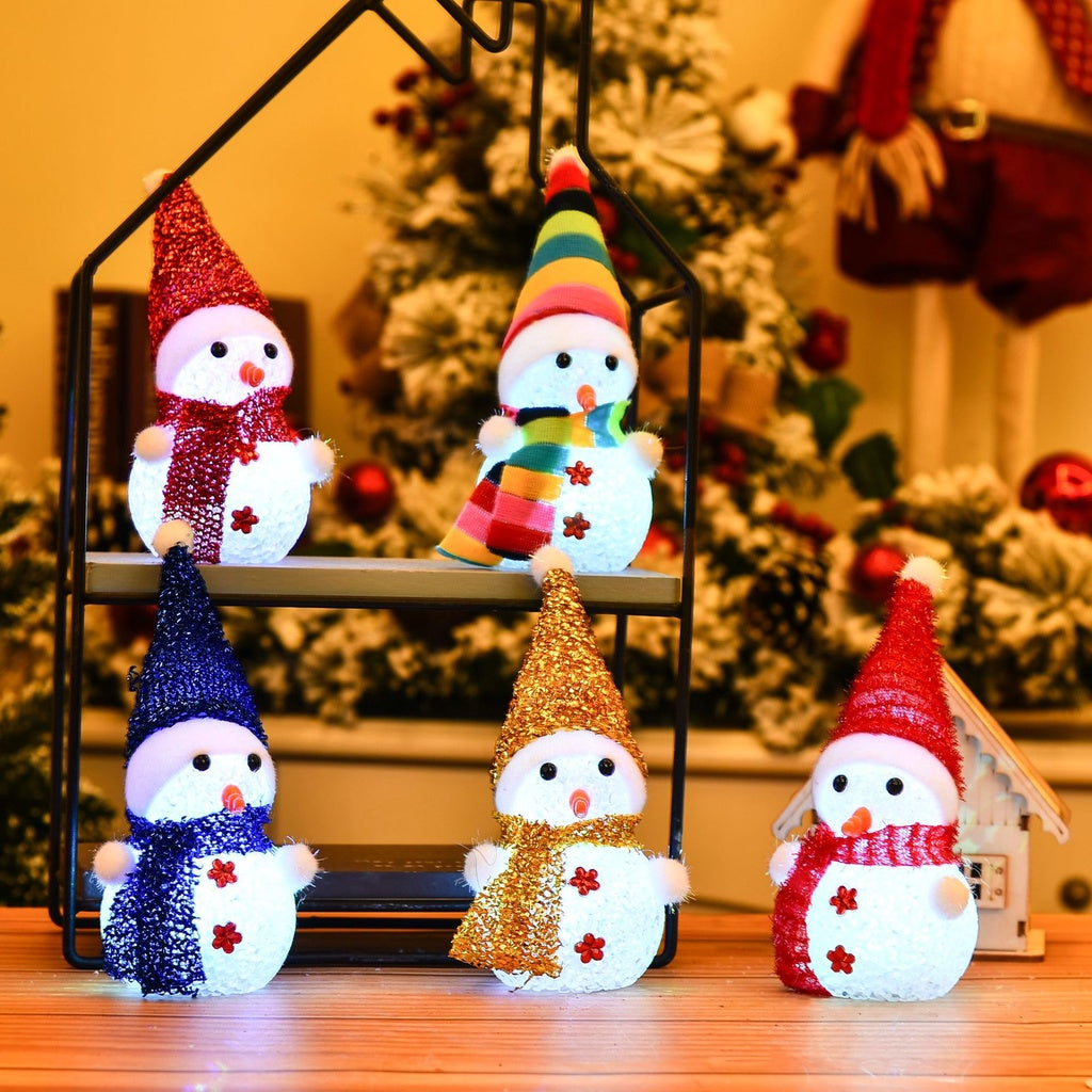 Buy2Take2 LED Colorful Lamp Snowman Christmas Decoration