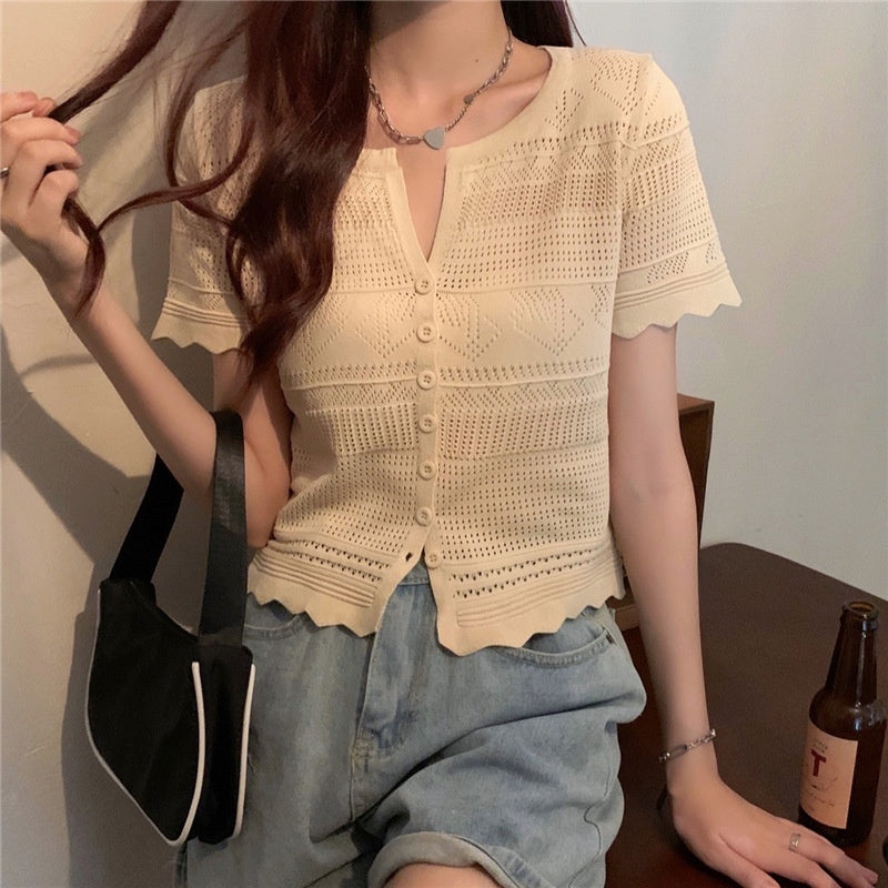 Buy1take1 Korean Knitted Tshirt Top