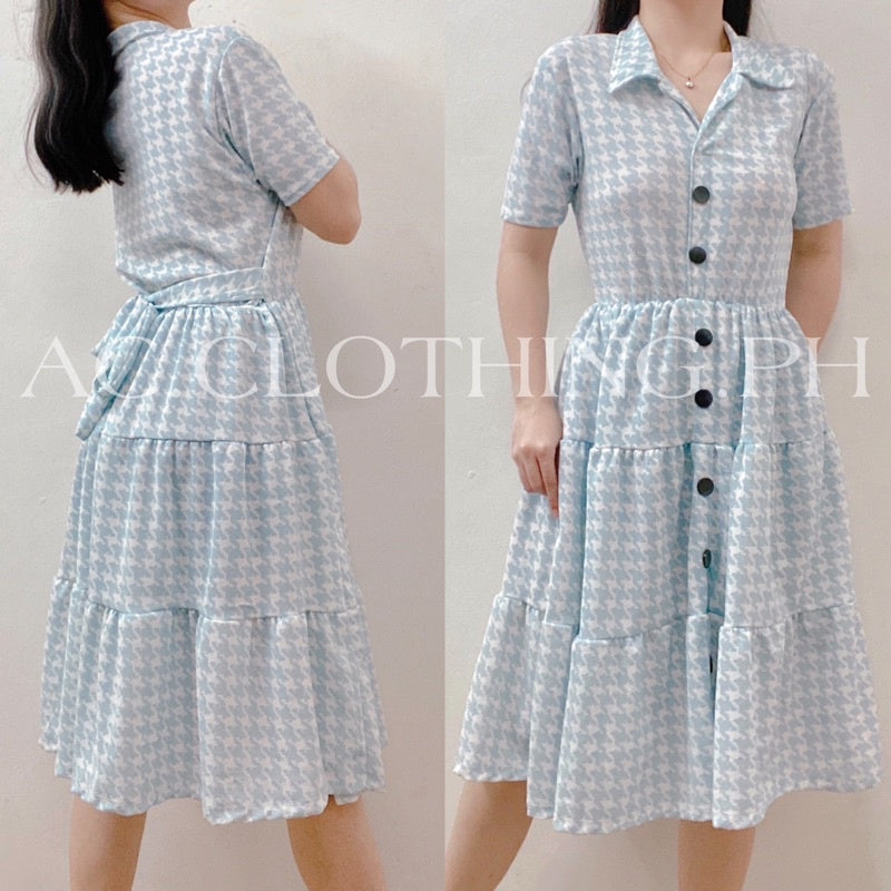 BHEA PRINTED POLO MIDI 3 LAYERED DRESS {Buy1Take1FREE}