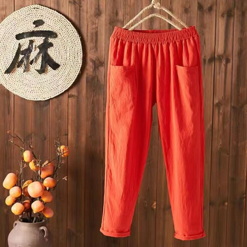 Buy1Take1 2023 New Korean Cotton Linen Trouser