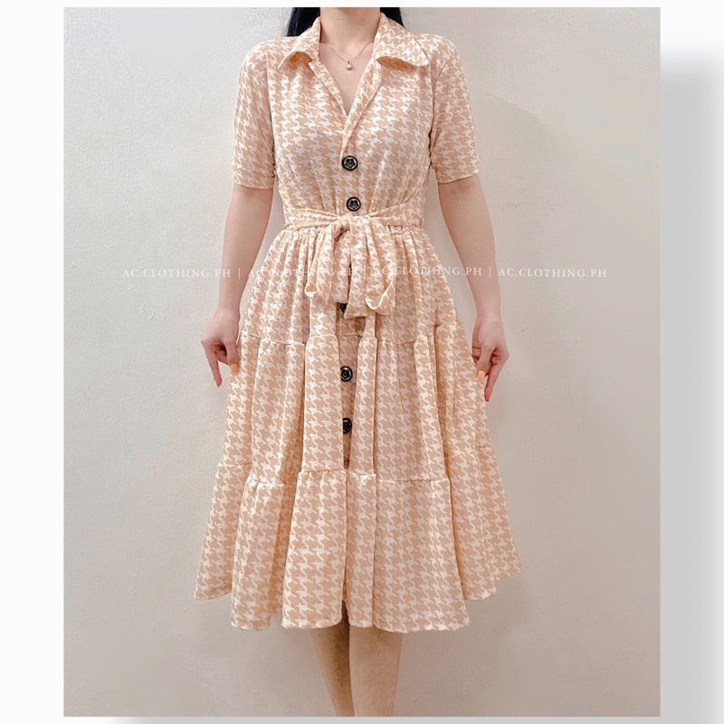 BHEA PRINTED POLO MIDI 3 LAYERED DRESS {Buy1Take1FREE}