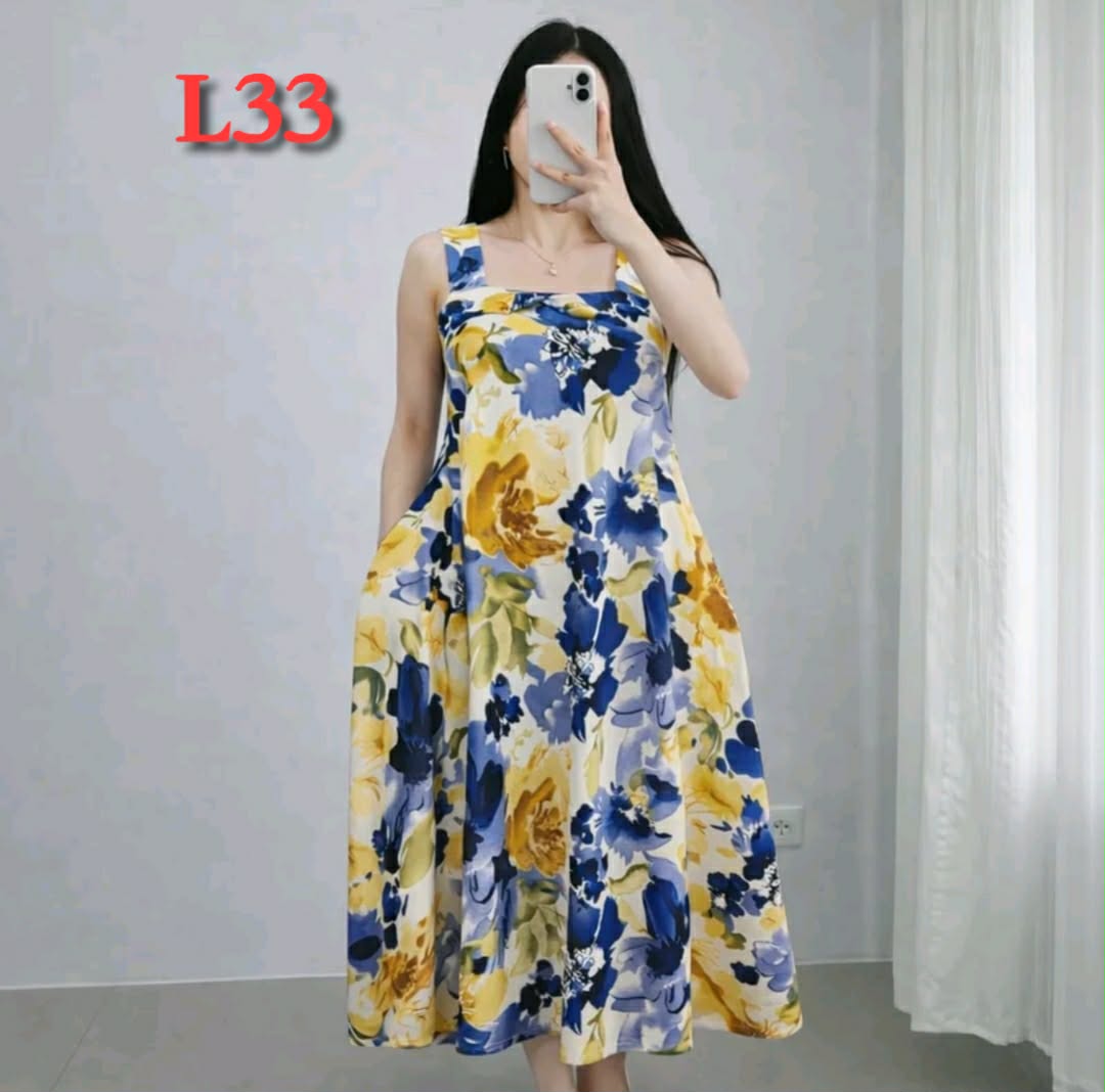 SLEEVELESS CREPE MAXI DRESS