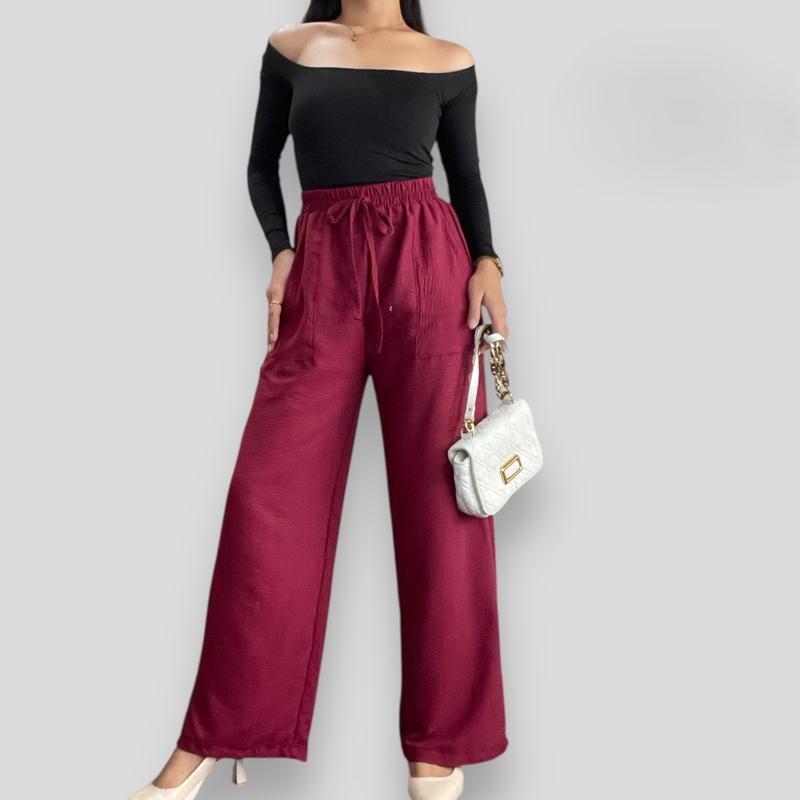 Wynona Crumpled Linen Pocket Pants BUY 2 TAKE 1 FREE