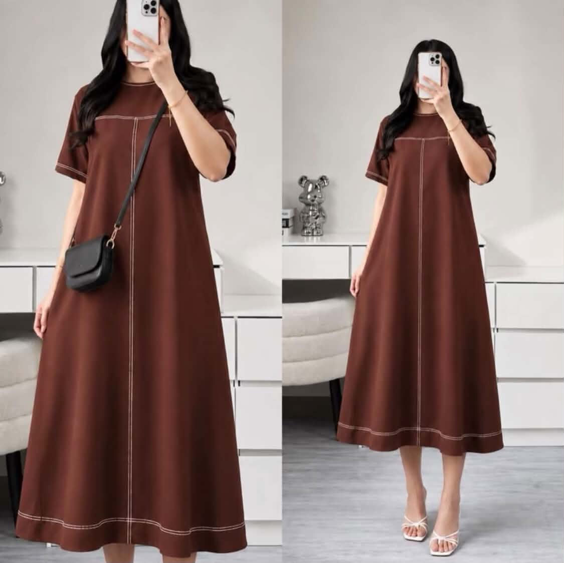 VICTORIA MIDI DRESS (BUY 1 TAKE 1)