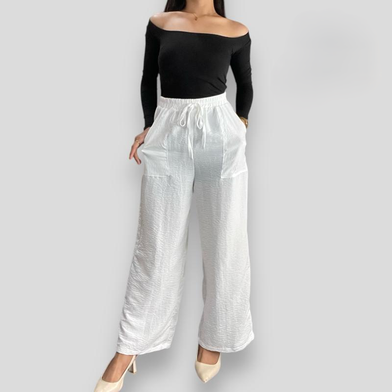 Wynona Crumpled Linen Pocket Pants BUY 2 TAKE 1 FREE