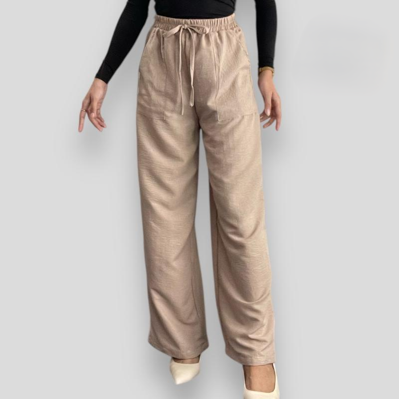 Wynona Crumpled Linen Pocket Pants BUY 2 TAKE 1 FREE