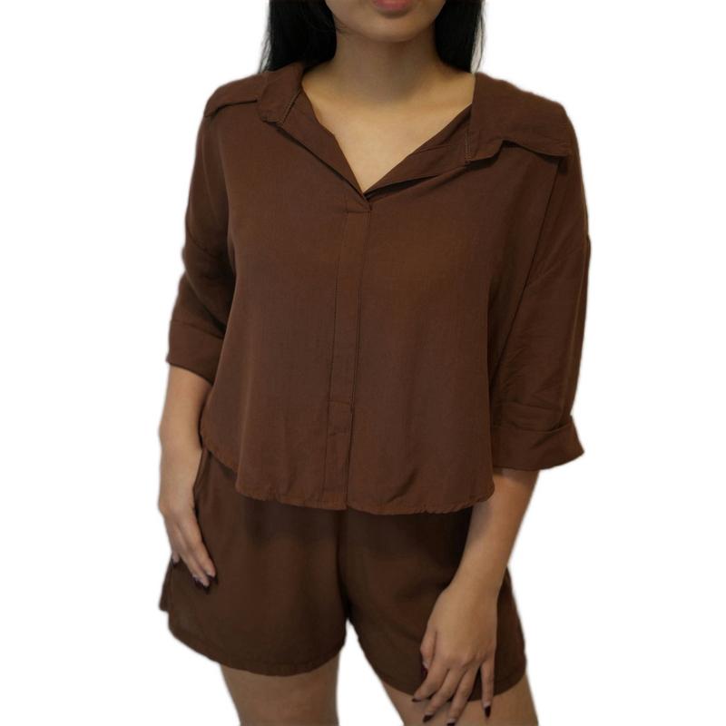 Betty Polo and Shorts Linen Terno (BUY 1 TAKE 1 FREE)