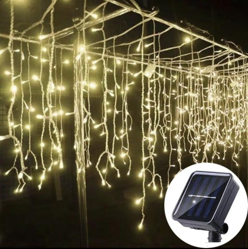 Solar Icicle Lights, Waterproof Christmas Lights  (BUY 1 TAKE 1 FREE)