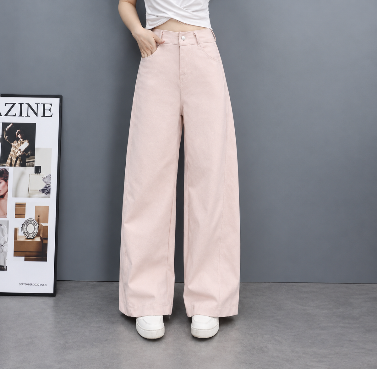 HIGHWAIST WIDELEG TROUSER (BUY ONE TAKE ONE)