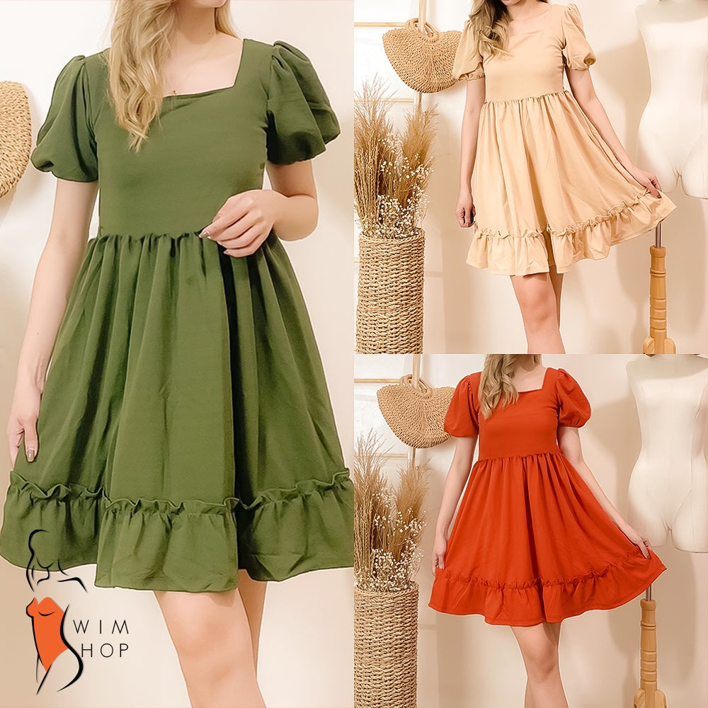 TAMMY Puff Sleeve Vintage Dress [Buy1Take2Free]